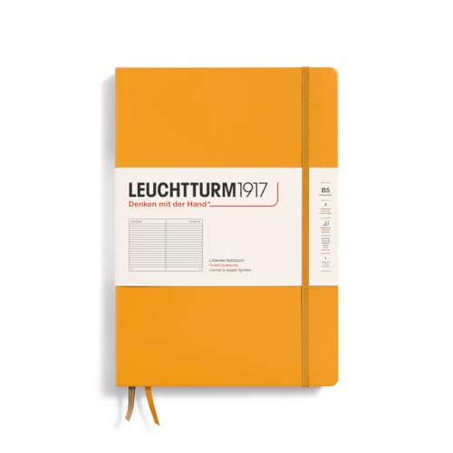 LEUCHTTURM1917 366167 Notizbuch Composition (B5), Hardcover, 219 nummerierte Seiten, Rising Sun, Liniert von LEUCHTTURM1917