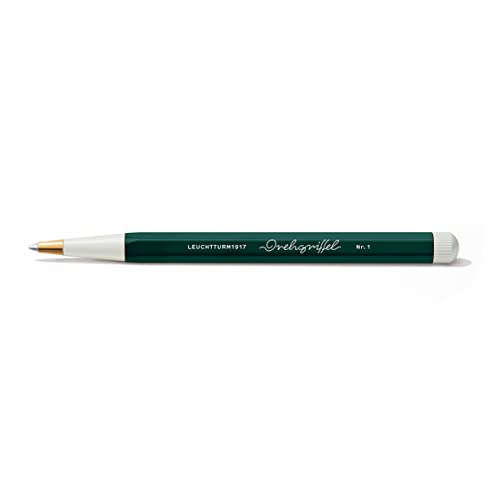 LEUCHTTURM1917 367280 Drehgriffel Nr. 1, Forest Green - Gelstift mit schwarzer Tinte von LEUCHTTURM1917