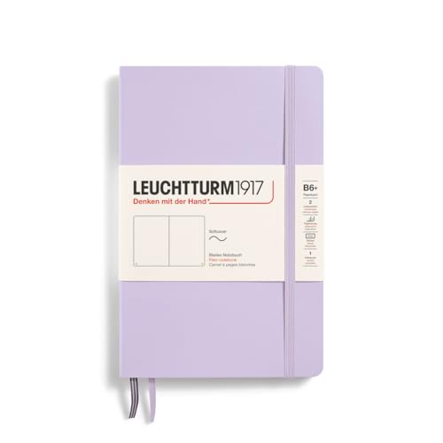 LEUCHTTURM1917 368155 Notizbuch Paperback (B6+), Softcover, 123 nummerierte Seiten, Lilac, Blanko von LEUCHTTURM1917