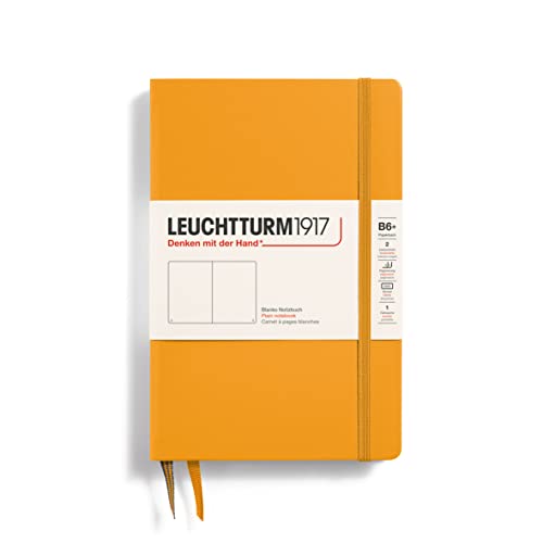 LEUCHTTURM1917 368496 Notizbuch Paperback (B6+), Hardcover, 219 nummerierte Seiten, Rising Sun, Blanko von LEUCHTTURM1917