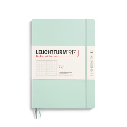LEUCHTTURM1917 370312 Notizbuch Composition (B5), Softcover, 123 nummerierte Seiten, Mint Green, Dotted von LEUCHTTURM1917