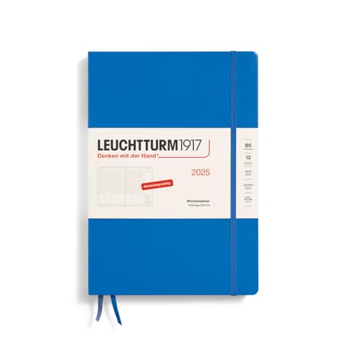 LEUCHTTURM1917 370585 Wochenplaner Composition (B5) 2025, Sky, Deutsch von LEUCHTTURM1917