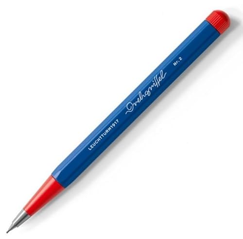 LEUCHTTURM1917 371285 Drehgriffel Nr. 2, Königsblau/Rot, Bleistift - Bauhaus Edition von LEUCHTTURM1917