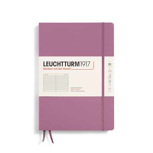 LEUCHTTURM1917 372343 Notizbuch Composition B5, Hardcover Schreibbuch, 219 nummerierte Seiten, Dusty Rose, liniert LEUCHTTURM1917 372343 Notizbuch Composition B5, Hardcover Schreibbuch, 219 nummerierte Seiten, Dusty Rose, liniert von LEUCHTTURM1917