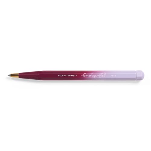 LEUCHTTURM1917 372933 Drehgriffel Nr. 1, Kugelschreiber mit schwarzer Mine, Port Red - Lilac - limitierte Gradient Edition von LEUCHTTURM1917