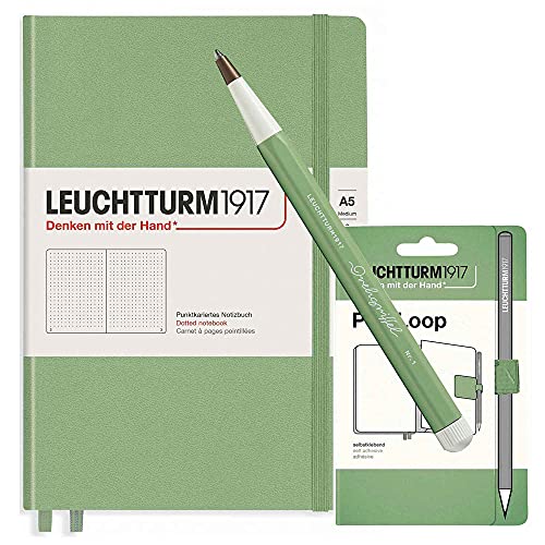 Leuchtturm1917 Notizbuch A5 dotted mit Drehgriffel Nr. 1 & penloop GRATIS von LEUCHTTURM1917