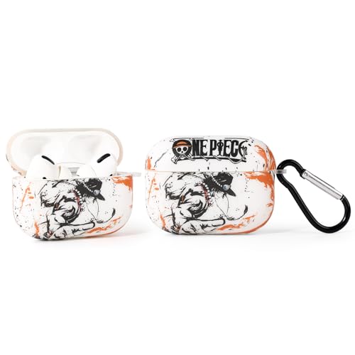 LEWOTE Kompatibel mit Apple Airpods Pro (2nd/1st Generation) Schützende lustige Nette Cartoon Case Abdeckung mit Schlüsselanhänger (Ace) von LEWOTE