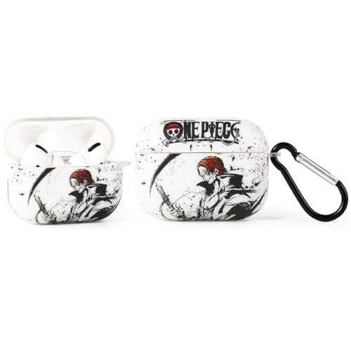 LEWOTE Kompatibel mit Apple Airpods Pro (2nd/1st Generation) Schützende lustige Nette Cartoon Case Abdeckung mit Schlüsselanhänger (Shanks) von LEWOTE