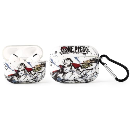 LEWOTE Kompatibel mit Apple Airpods Pro (2nd/1st Generation) Schützende lustige Nette Cartoon Case Abdeckung mit Schlüsselanhänger (White Beard) von LEWOTE