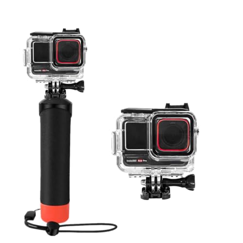 Wasserdichter Case&Floating Handgriff Kompatibel mit Insta360 Ace Pro, Schutz Unterwasser Tauchgehäuse Shell mit Halterung Zubehör für Insta360 Ace Pro von LEWOTE