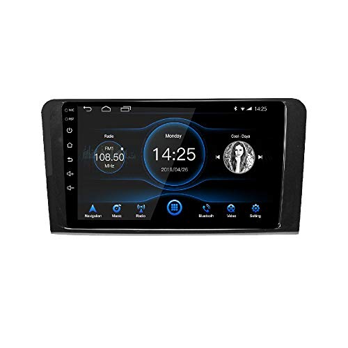 LEXXSON Android 10.1 Autoradio für Mercedes ML W164 Mercedes GL W164 2005-2012 | 9-Zoll-Radio mit GPS-Navigation WiFi Bluetooth USB-Player Lenkradsteuerung Spiegel Link Zurück Kameraeingang 2G + 32G von LEXXSON