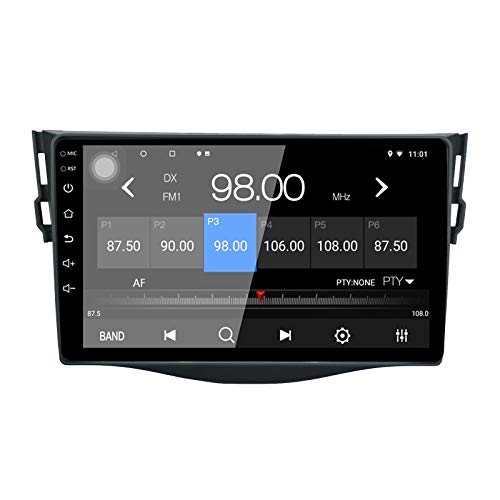 LEXXSON Android 10.1 Autoradio für Toyota RAV 4 2007-2012 | 9 Zoll AM FM RDS Radio mit GPS Navigation WiFi Bluetooth USB Player Lenkradsteuerung Spiegel Link Zurück Kameraeingang 2G + 32G von LEXXSON