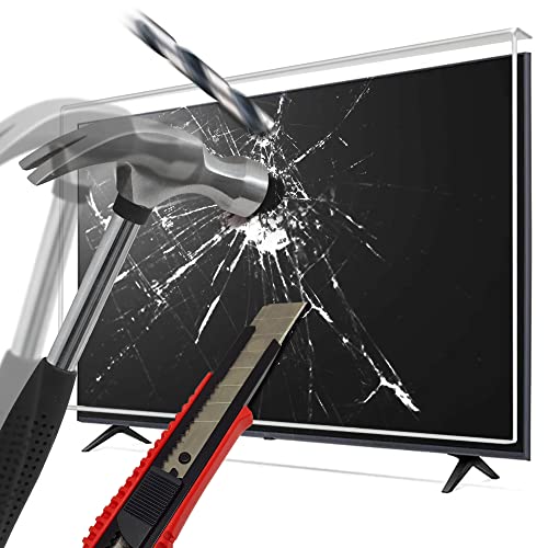LEYF TV Bildschirmschoner 82 Bildschirm (32 Zoll) - Abgehängt und fixiert - AntiSchaden TV Schutz - Fernsehfilm für LCD, LED, 4K OLED und QLED HDTV Displayschutz für Fernseher von LEYF