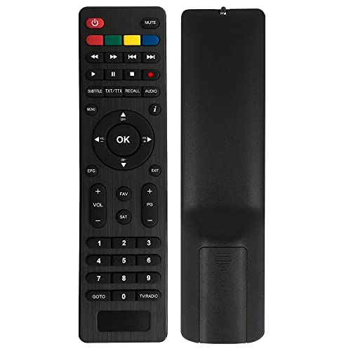 LEYF Universal 9 in1 Kompatibel Fernbedienung für DVB-T TNT Receiver - Redline,HD Line,Geant,Tiger,Sky,Drake,Servimat,Istar,Samsat,Trumax,Dynavision,Head,Echosonic,Regular,Technocoms,Optex LEYF Universal 9 in1 Kompatibel Fernbedienung für DVB-T TNT Receiver - Redline,HD Line,Geant,Tiger,Sky,Drake,Servimat,Istar,Samsat,Trumax,Dynavision,Head,Echosonic,Regular,Technocoms,Optex von LEYF