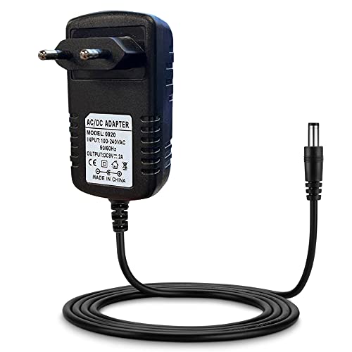 LEYF Universal Netzteil 9V DC 2A,AC 100-240V 50/60Hz,Adapter,Steckernetzteil,Netzadapter / 120 cm Kabellänge (5.5-2.1mm Klinkenstecker) Kompatibel mit TV-Box,Modem,LED-Streifen,Router,Kamera, 9V2A von LEYF
