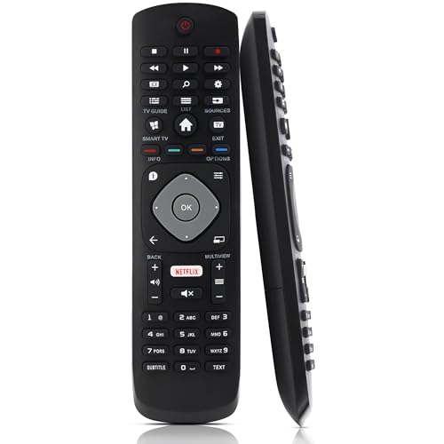 Leyf Ersatz Fernbedienung für Philips TV, Philips Universal LCD LED 3D HD Smart TV mit Netflix, Keine Einrichtung erforderlich Leyf Ersatz Fernbedienung für Philips TV, Philips Universal LCD LED 3D HD Smart TV mit Netflix, Keine Einrichtung erforderlich von LEYF