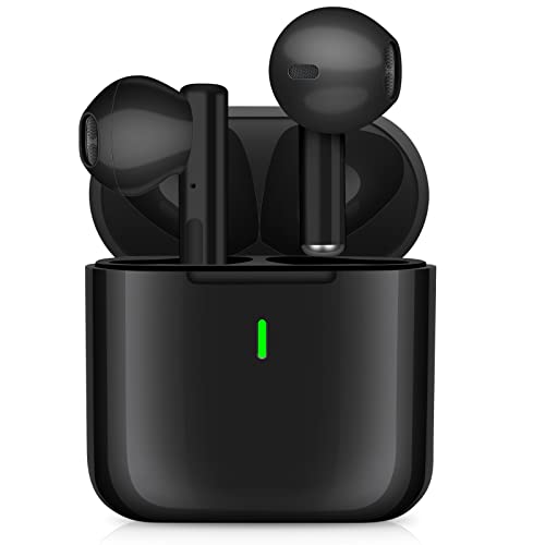 LEYMING Bluetooth 5.0 Kopfhörer In Ear, Kopfhörer Kabellos mit Mikrofon, IPX5 Wasserdicht Bluetooth Earbuds Touch Steuerung, Wireless Ohrhörer mit Stereo, Noise Cancelling für iOS/Android-Schwarz von LEYMING