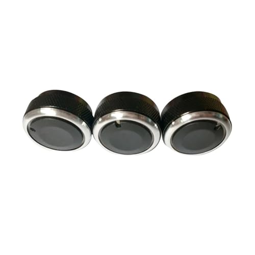 LFDTO 3 stücke Fit for Kia Rio Auto Ac Knopf Aluminium Legierung Klimaanlage Klimaanlage Knopf Wärme Control Schalter Auto Zubehör von LFDTO