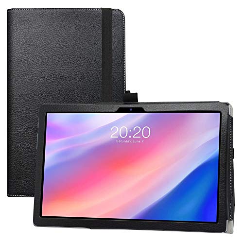 LFDZ Compatible with TECLAST P20HD Hülle,Schutzhülle mit Hochwertiges PU Leder Tasche Case für 10.1" TECLAST P20HD / TECLAST M40 / TECLAST M40 Pro / M40se Tablet,Schwarz von LFDZ