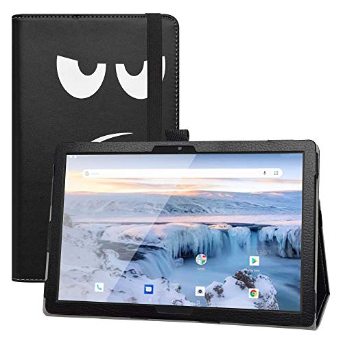 LFDZ Kompatibel mit Archos T101 4G Hülle,Schutzhülle mit Hochwertiges PU Leder Tasche Case für 10.1" Archos T101 4G Tablet(Not fit Other Models),Don't Touch von LFDZ