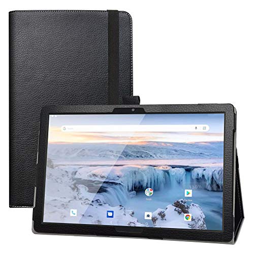 LFDZ Kompatibel mit Archos T101 4G Hülle,Schutzhülle mit Hochwertiges PU Leder Tasche Case für 10.1" Archos T101 4G Tablet(Not fit Other Models),Schwarz von LFDZ