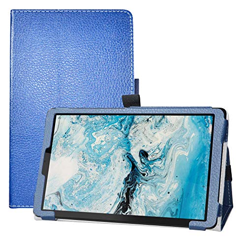 LFDZ Lenovo Smart Tab M8 hülle,Schutzhülle mit Hochwertiges PU Leder Tasche Case für 8" Lenovo Tab M8 HD(2nd Gen) / Lenovo Tab M8 HD(3nd Gen)[Not fit Lenovo Tab M8 FHD] Tablet,Blau von LFDZ