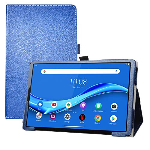 LFDZ Lenovo Tab M10 Plus Hülle,Schutzhülle mit Hochwertiges PU Leder Tasche Case für 10.3" Lenovo Tab M10 Plus/Smart Tab M10 Plus/Lenovo Tab M10 Plus 2nd Gen Tablet,Blau von LFDZ
