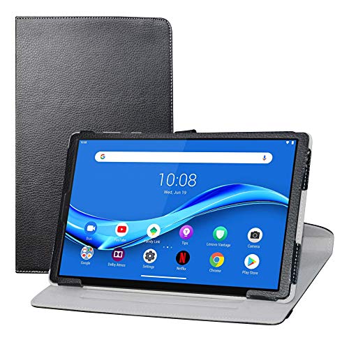 LFDZ Lenovo Tab M10 Plus hülle,360° Drehbarer Stand Cover Premium Schutzhülle Etui mit Ständerfunktion Case für 10.3" Lenovo Tab M10 Plus/Smart Tab M10 Plus/Lenovo Tab M10 Plus 2nd Gen,schwarz von LFDZ