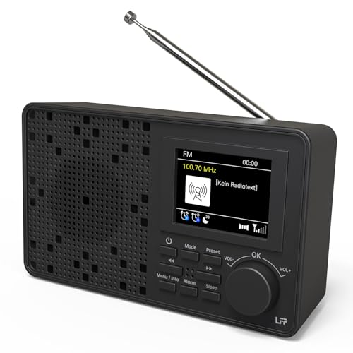 LFF DAB Plus Radio Mit Bluetooth, Digitalradio Mit 2,4" Farbdisplay, Kleines Küchenradio Batteriebetrieben, UKW-Empfang, Netzstecker, Schwarz LFF DAB Plus Radio Mit Bluetooth, Digitalradio Mit 2,4" Farbdisplay, Kleines Küchenradio Batteriebetrieben, UKW-Empfang, Netzstecker, Schwarz von LFF