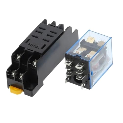 1 STÜCKE 12 V 24 V 36 V 110 V 220 V 380 V DC/AC 10A 8-polige Spulenspannung Relais DPDT LY2NJ HH62P HHC68A-2Z Mit Sockel Basis(DC 36V) von LFJQFQR