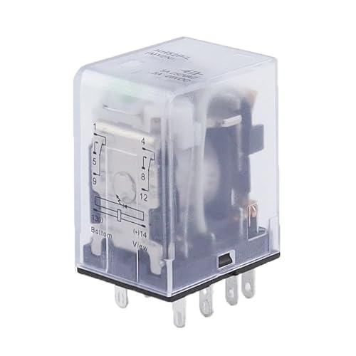 1 STÜCKE AC 12 V 24 V 36 V 48 V 110 V 220 V 380 V elektromagnetisches relais Mit led-anzeige HH52P MY2 serie 12VDC HH52P-L MY2NJ(AC 12V) von LFJQFQR