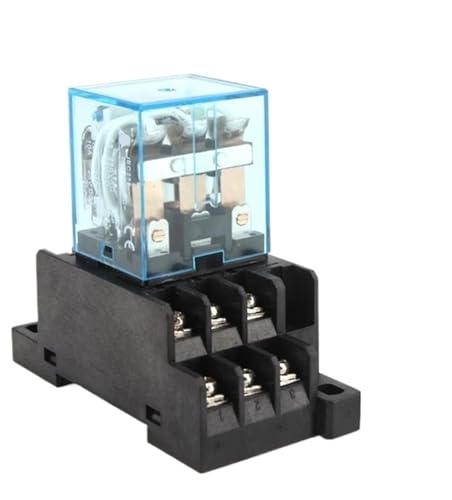 1 STÜCKE Zwischenrelais HH63P LY3NJ 10A Micro Elektromagnetische Relais ACDC12V24V AC110V 220 V 380 V Mit 11 pins Sockel basis PTF11A(With socket,AC 24V) von LFJQFQR