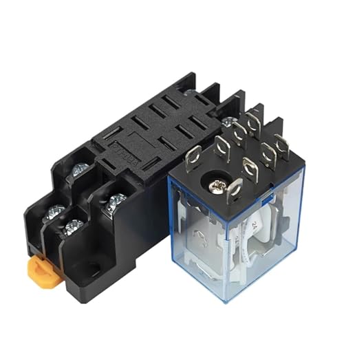 1 Stücke LY2NJ HH62P Elektromagnetische Relais 10A 8PIN Spule Power Relais DC12V DC24V AC110V AC220V Mit Sockel Basis(AC110V) von LFJQFQR