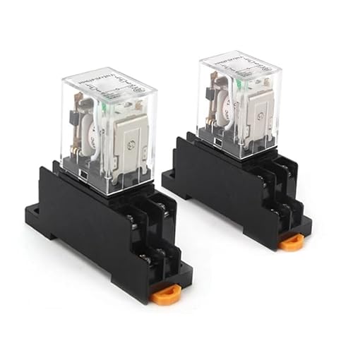 1 Zwischenrelais HH52P MY2NJ, einstellbares DC AC12V 24V AC110V 220V 380V(With Base,AC 24V) von LFJQFQR