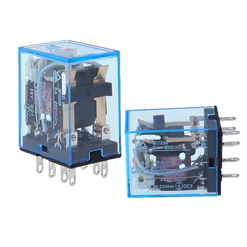1 stücke MY2NJ HH52P DPDTMY2P Miniatur Spule Allgemeine Elektromagnetische Zwischen Relais Schalter AC5A 250 V WithLED AC110/220 V DC12/24 V(DC,24V) von LFJQFQR