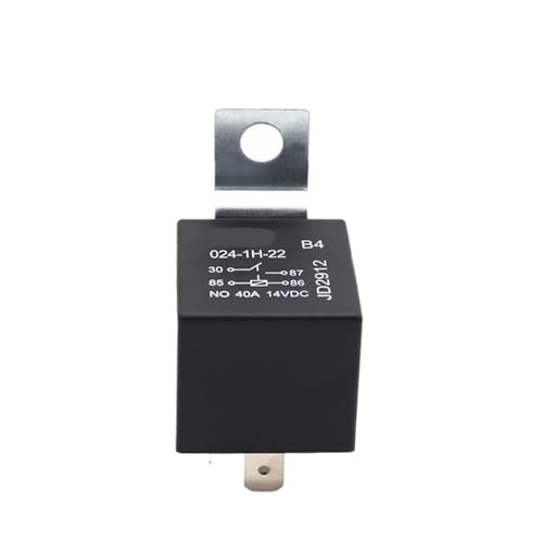 12V 24V 4pin 5pin 40A Kfz-Relais mit Metallhalterung for Auto/Motorrad Normal Open Close 4PCS(12V Normal Close) von LFJQFQR