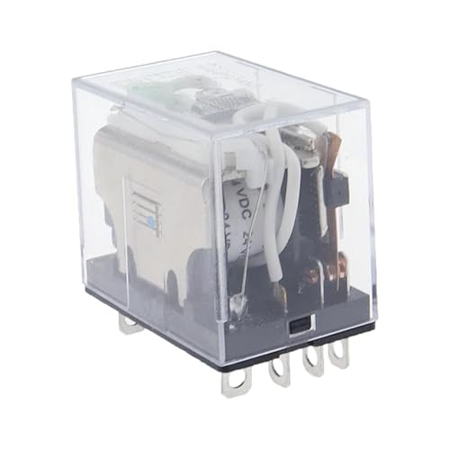 1PCS LY4NJ Allgemeines Elektromagnetisches Zwischenrelais HH64P Relais 14Pin AC10A 250V mit LED DC12/24V AC220V Silber Kontakte(DC,12V) von LFJQFQR