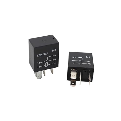 30A Kfz-Relais mit Sicherung 12V/24V 4-polig 5-polig 40A 80A 5 STÜCKE(40A Relay - 5pcs,24V 4Pin with Wire) von LFJQFQR