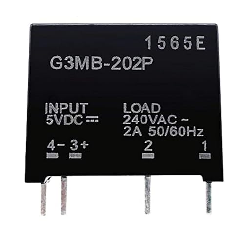 5 STÜCKE Relaismodul G3MB-202P G3MB 202P DC-AC PCB SSR In 5 V DC Out 240 V AC 2A Halbleiterrelaismodul(12V) von LFJQFQR