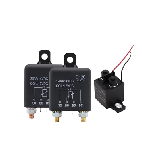 Auto Start Relais 200A 150A 120A 12V 24V 1PCS(200A Relay Kit,24V) von LFJQFQR