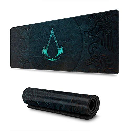 LFLLFLLFL XXL Mousepad，Gaming Mauspad Gaming Mauspad Videospiel Ass-assi-n's Cr-eed wasserdichte Optimale Gleitfläche Anti Rutsch Gaming Matte Verbessert Präzision und Geschwindigkeit 800X300X3 mm von LFLLFLLFL