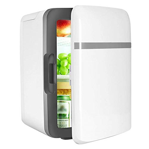LFNXOVXF Mini-Kühlschrank, 10 l, tragbarer Mini-Kühlschrank mit Kühl- und Gefrierfach, Kühler, Reisewärmer, kompatibel mit Auto, Auto, Zuhause, Picknick im Freien, Reisen von LFNXOVXF