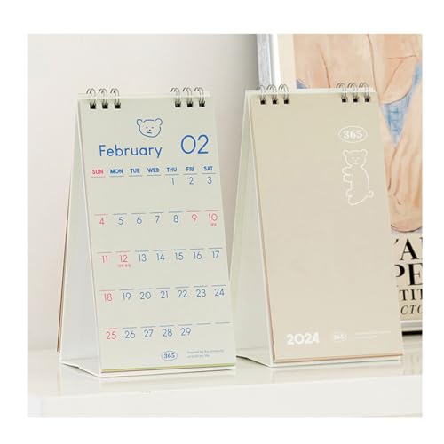 365-Tage-Schreibtischkalender 2024, Lernbüro, monatlicher Tagesplan, Desktop-Buchdekoration, Erinnerung, Zeitplan, Tischkalender einfach von LFTCZ