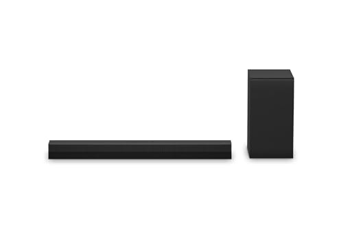 LG DS40T 2.1 Soundbar (300W) mit kabellosem Subwoofer (ARC, HDMI, Optisch, Bluetooth) [2024], Schwarz von LG