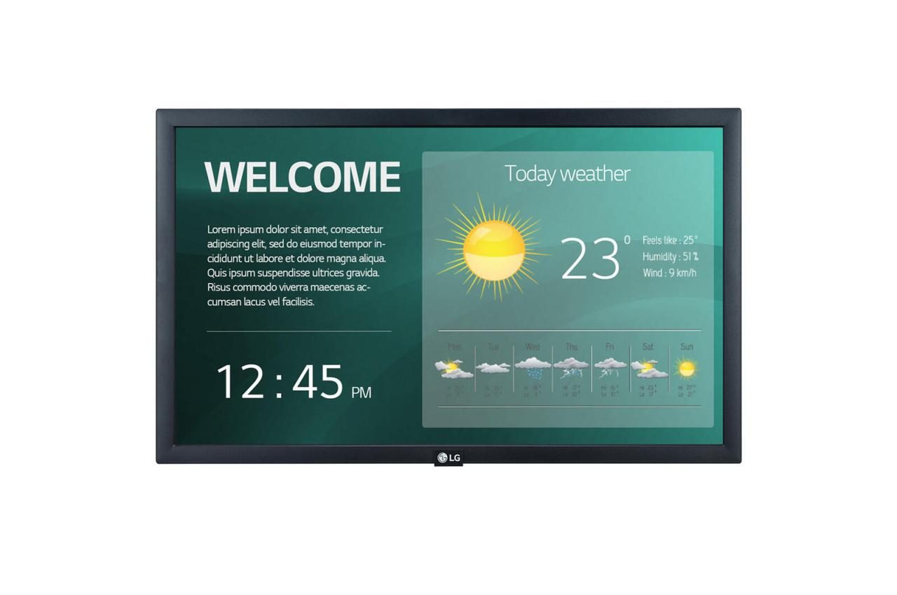 LG 22SM3G-B Digital Signage Display 56 cm 22 Zoll von LG Electronics