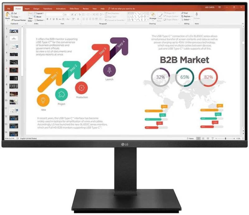 LG 24BP45SP-B Monitor 60,4cm (23,8 Zoll) von LG Electronics