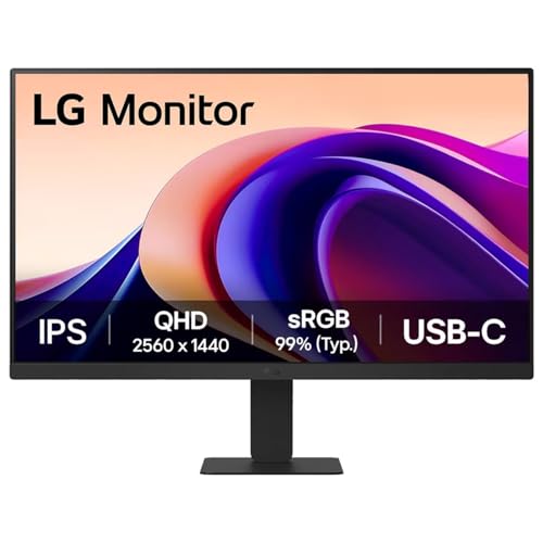 LG 32U631A-B Desktop-PC-Monitor 32 Zoll (32 Zoll), IPS-Panel, QHD-Auflösung (2560 x 1440), 5 ms 100 Hz, HDR 10, sRGB 99% (CIE1931), neigbar, HDMI 2.0, USB-C (15 W) von LG Electronics