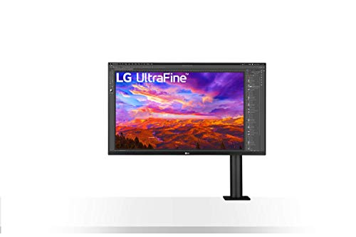 LG 32UN88A 80 cm (31,5 Zoll) Ultra HD 4K Ergo Monitor (IPS-Panel, HDR10, ergonomischer Standfuß), schwarz weiß von LG