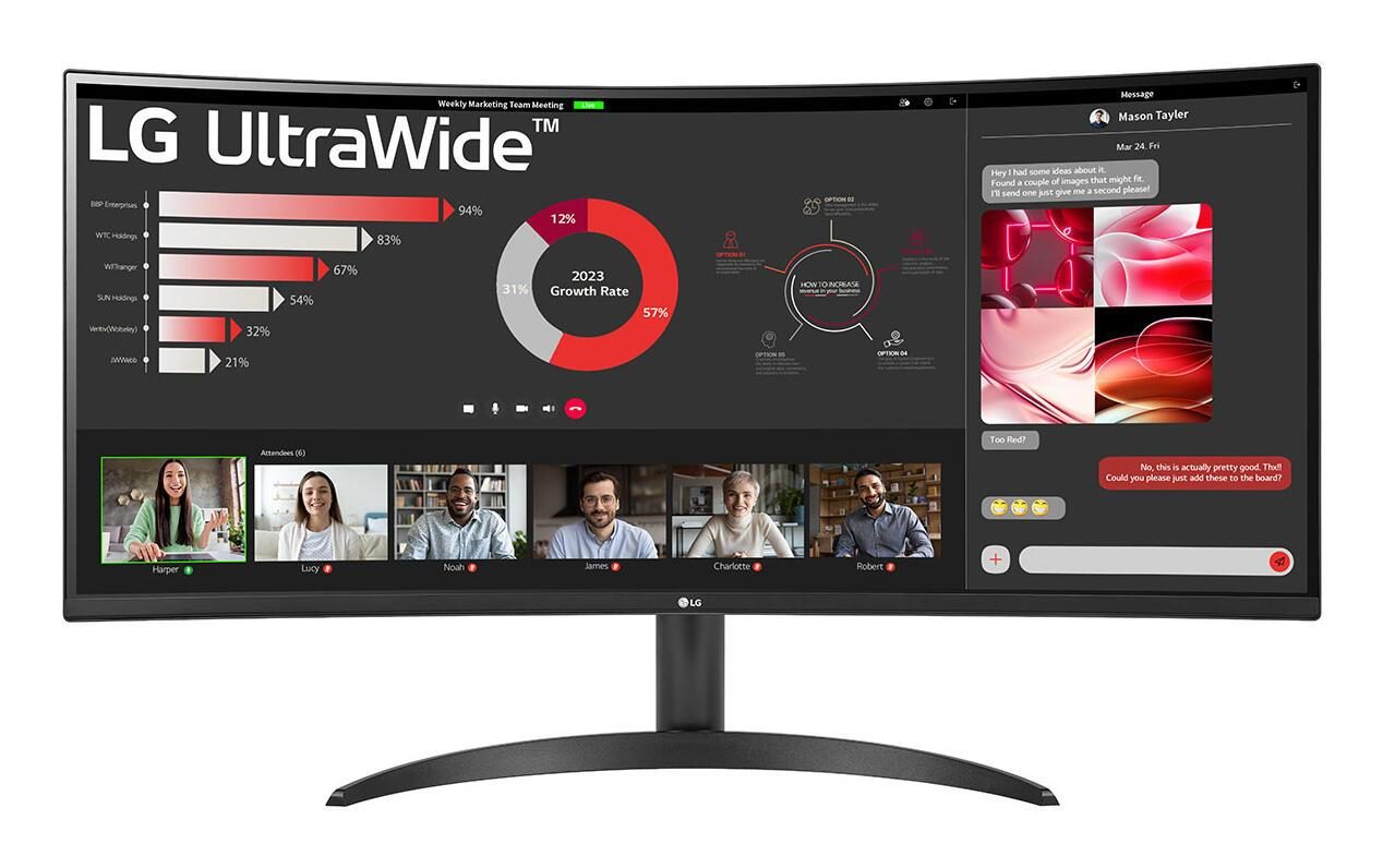 LG 34WR50QK-B Wide Quad HD Display 86,4 cm (34") von LG Electronics