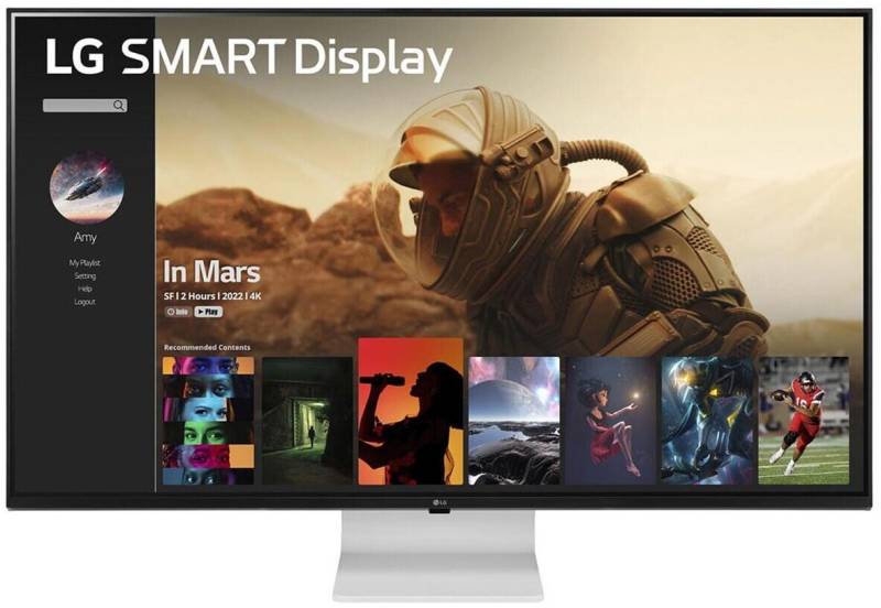 LG 43SQ700S-W Smart Monitor 107,9cm (42,5 Zoll), Weiß von LG Electronics